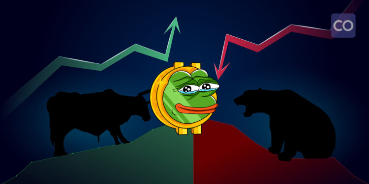 Bears dominate as PEPE hits 7-day low; oversold conditions hint at recovery