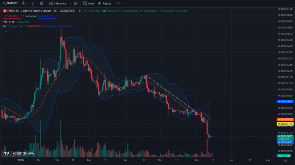 SHIB/USD Daily Chart