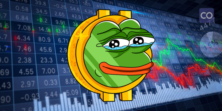 PEPE tests bearish flag's lower trendline, breakout potential?