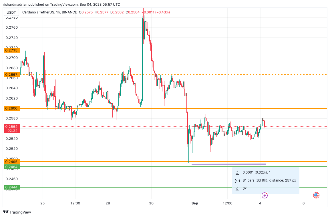 Cardano/USDT 1-Day price chart