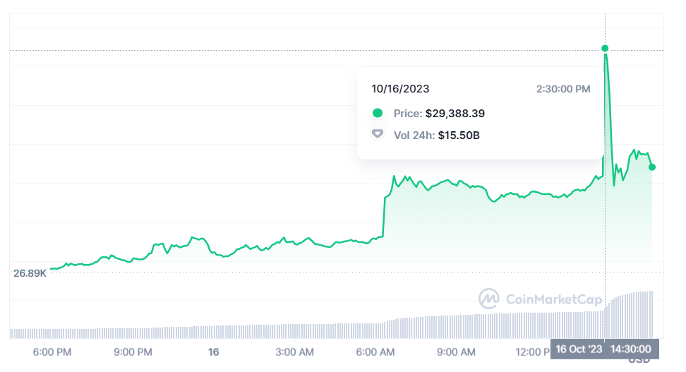 Bitcoin market chart