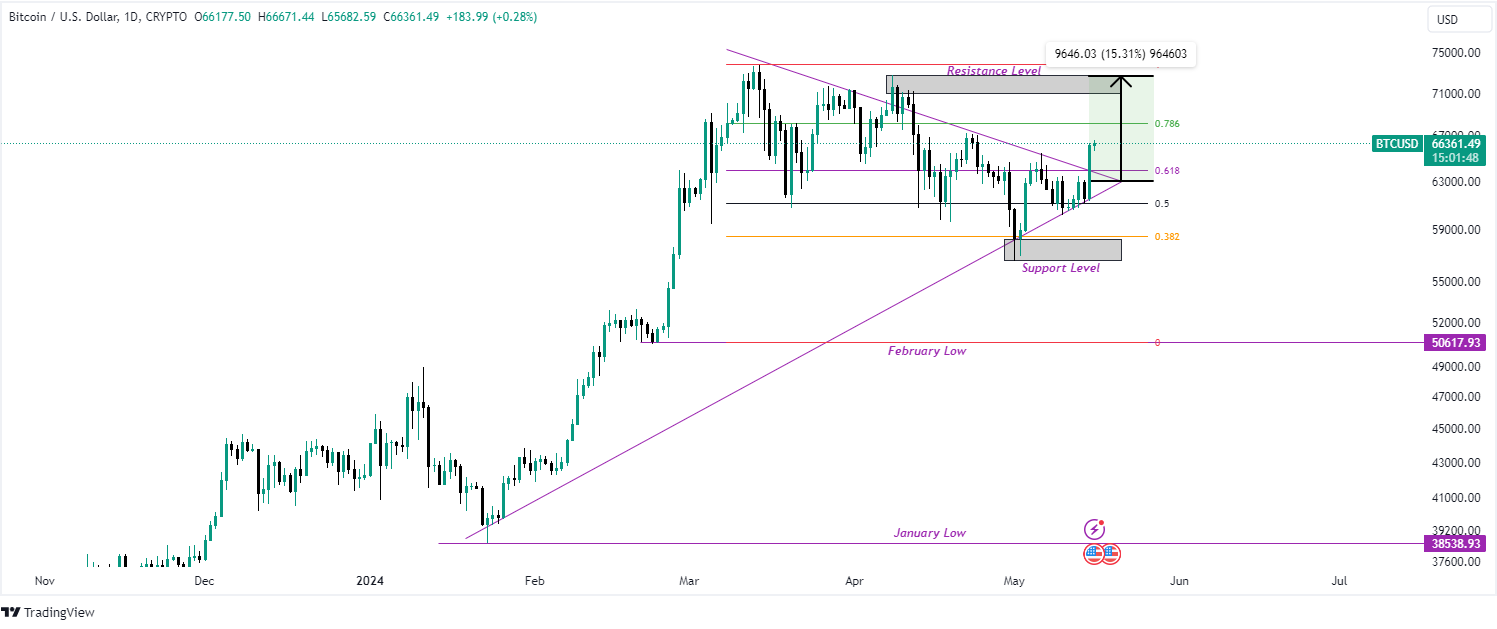 BTC/USD 1-Day Chart