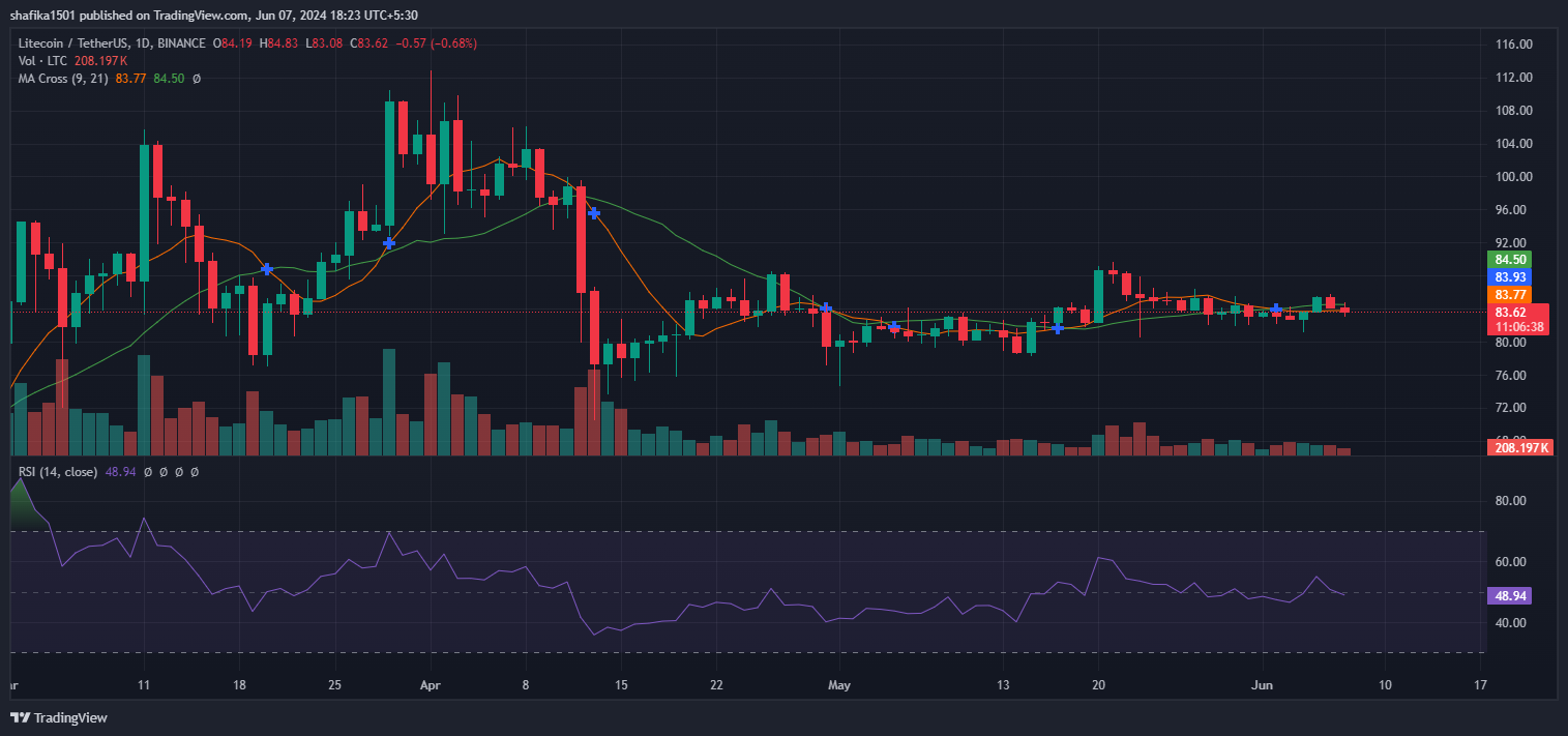 LTC/USDT Daily Price Chart